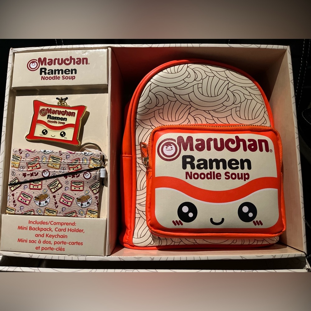 Maruchan Ramen Noodle Backpack, Card Holder&Keychain Limited Edition Collectable